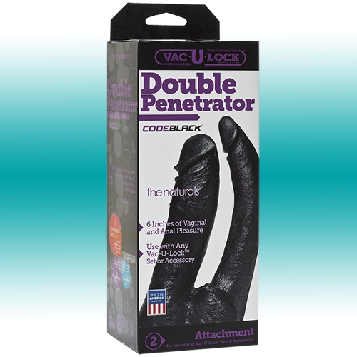 Фаллос-насадка Double Penetrator CodeBlack