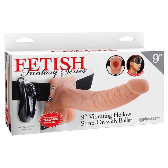 Страпон полый Pipedream 9&quot; Vibrating Hollow