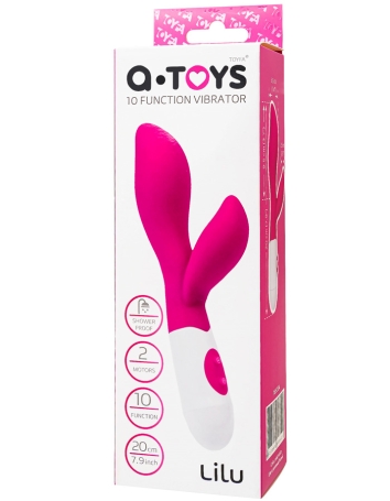 Вибратор A-Toys Lilu со стимулятором