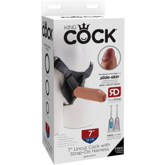 Страпон Pipedream - King Cock 7&quot; Uncut Cock