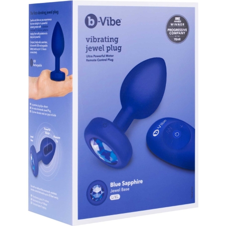 Вибро-пробка Vibrating Jewel Plug L/XL